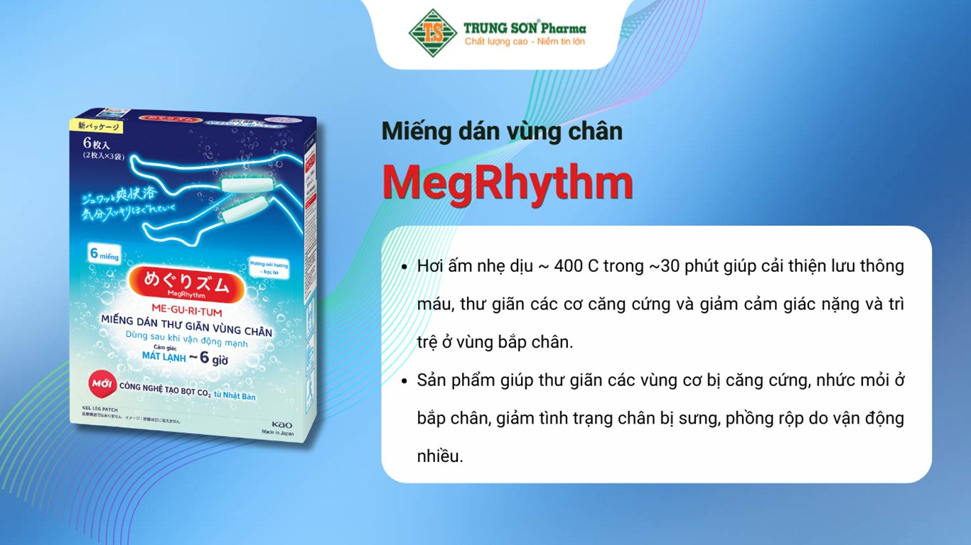 Miếng dán xông hơi vùng chân MegRhythm