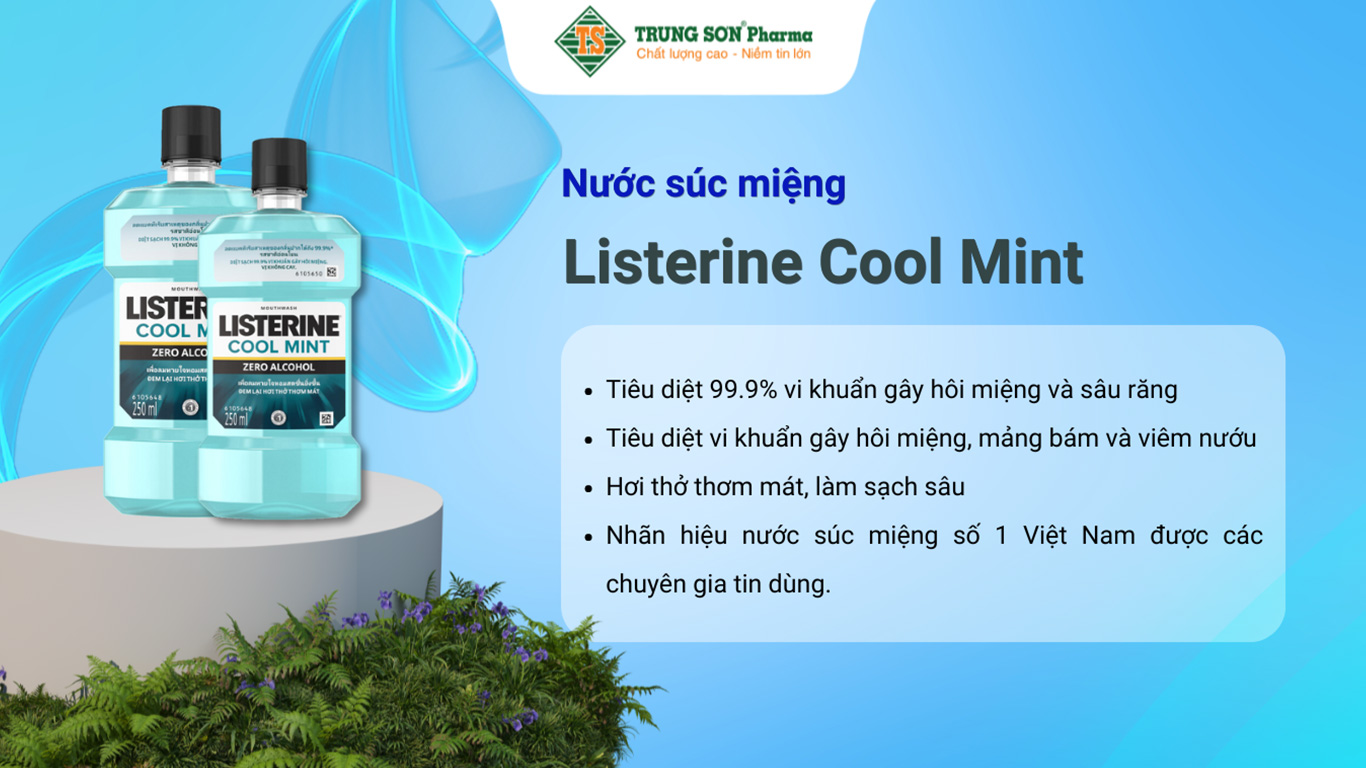 Nước súc miệng Listerine Cool Mint  Zero