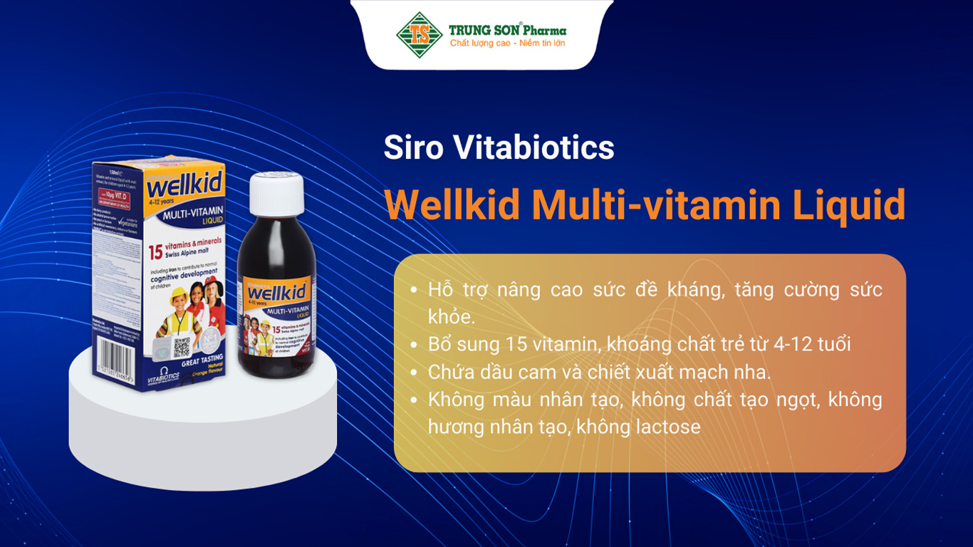 Siro Vitabiotics Wellkid Multi-vitamin Liquid 150ml 