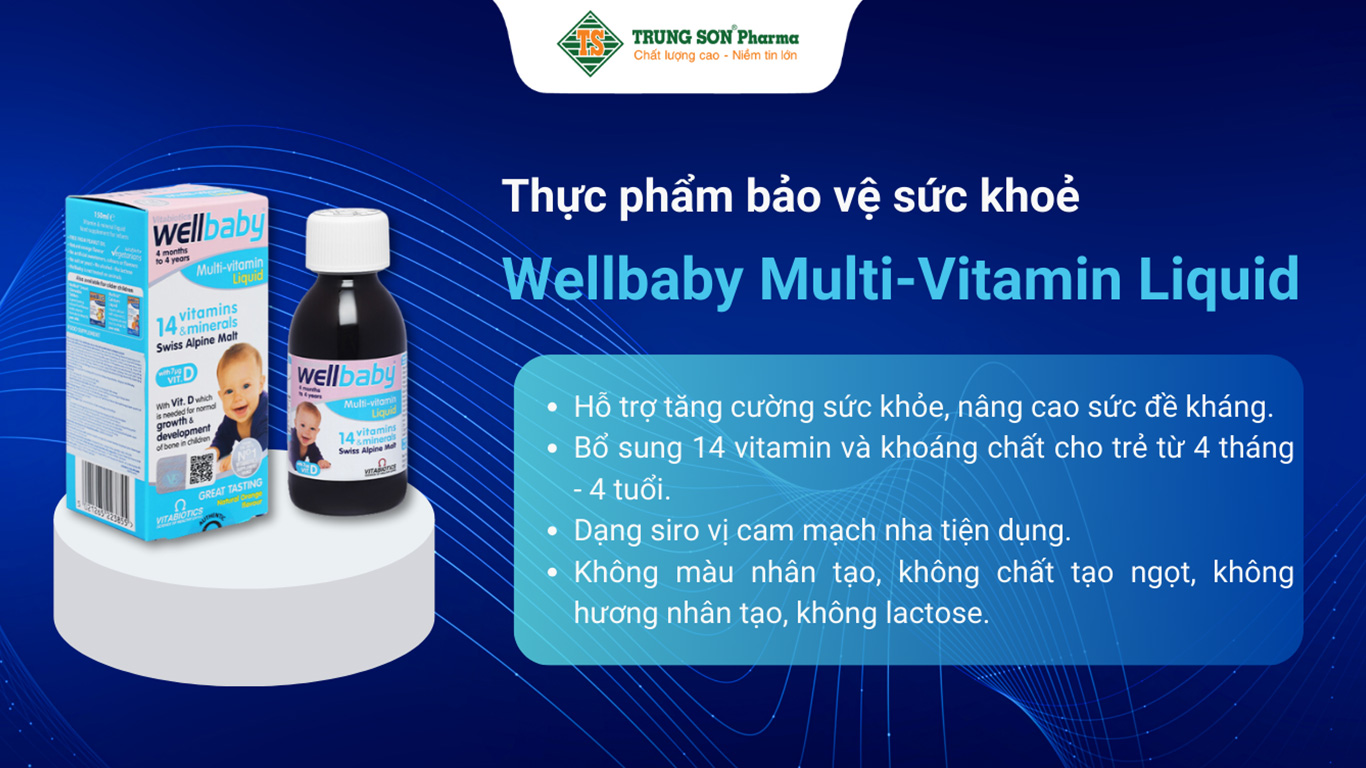 Thực phẩm bảo vệ sức khoẻ Wellbaby Multi-vitamin Liquid - 150ml