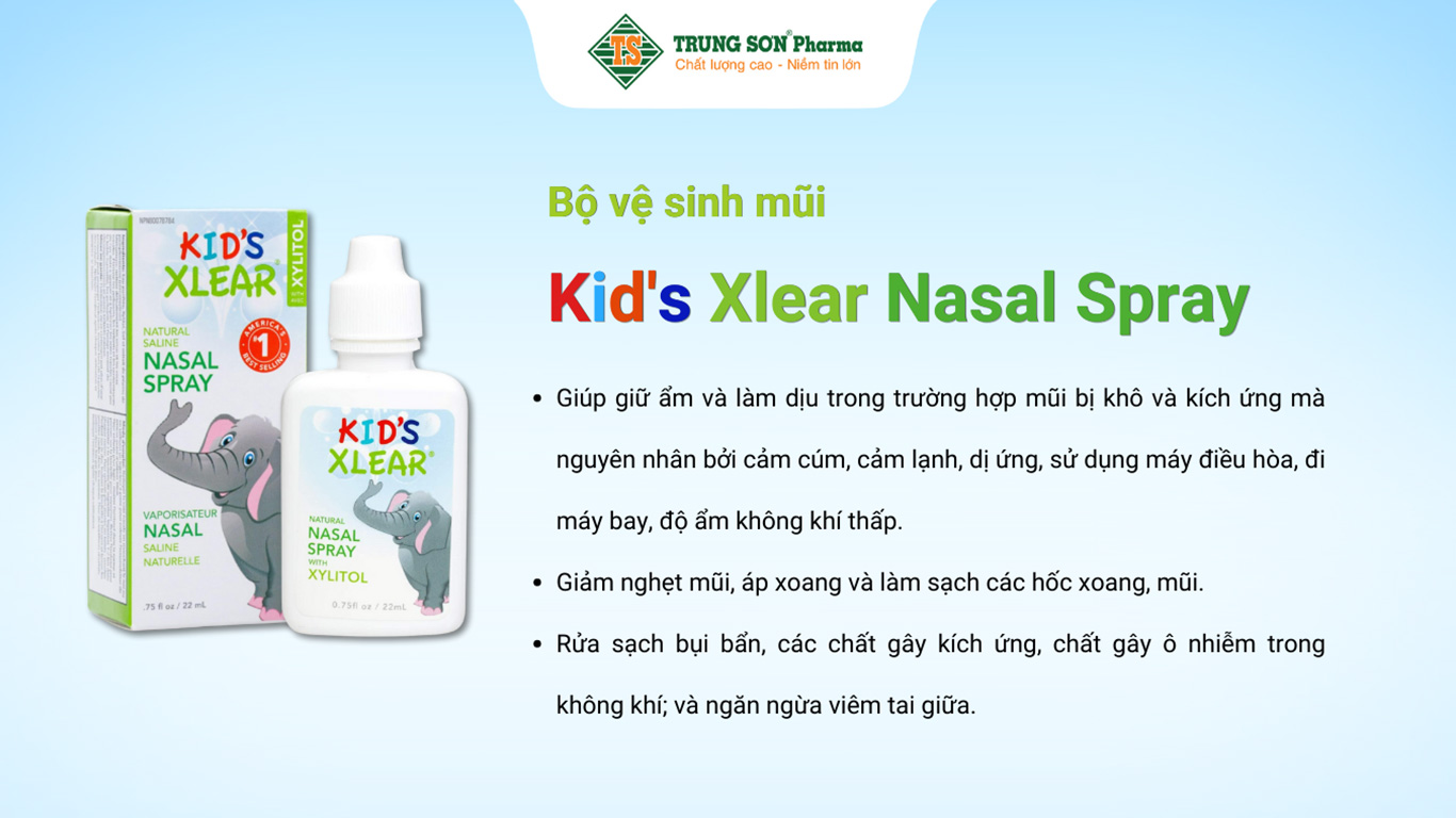 Xịt mũi cho bé Kid's Xlear Nasal Spray 