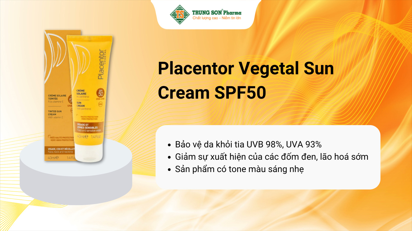 Kem chống nắng Placentor Vegetal Sun Cream SPF50