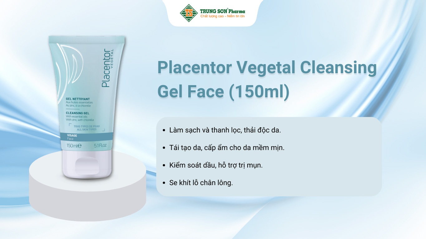 Sữa rửa mặt Placentor Vegetal Cleansing Gel Face