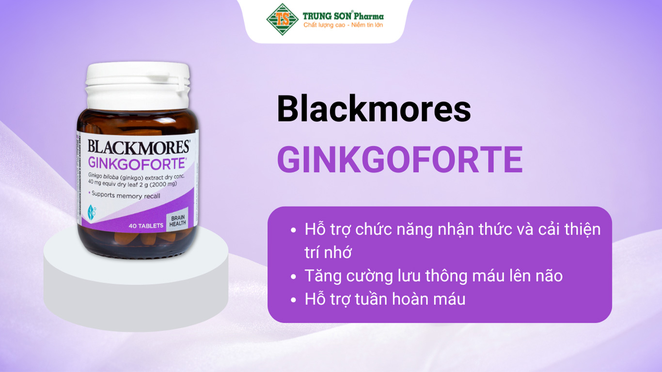 Thực phẩm bảo vệ sức khoẻ Blackmores Ginkgoforte 