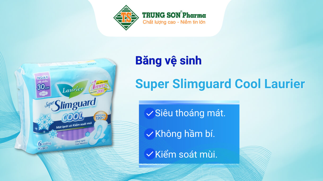 Băng vệ sinh Super Slimguard Cool Laurier 