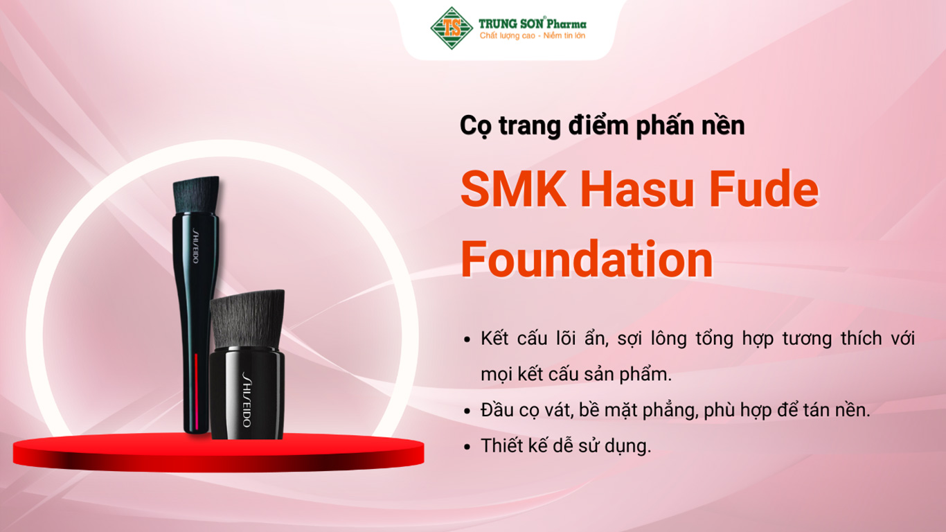 Cọ trang điểm phấn nền SMK Hasu Fude Foundation Brush