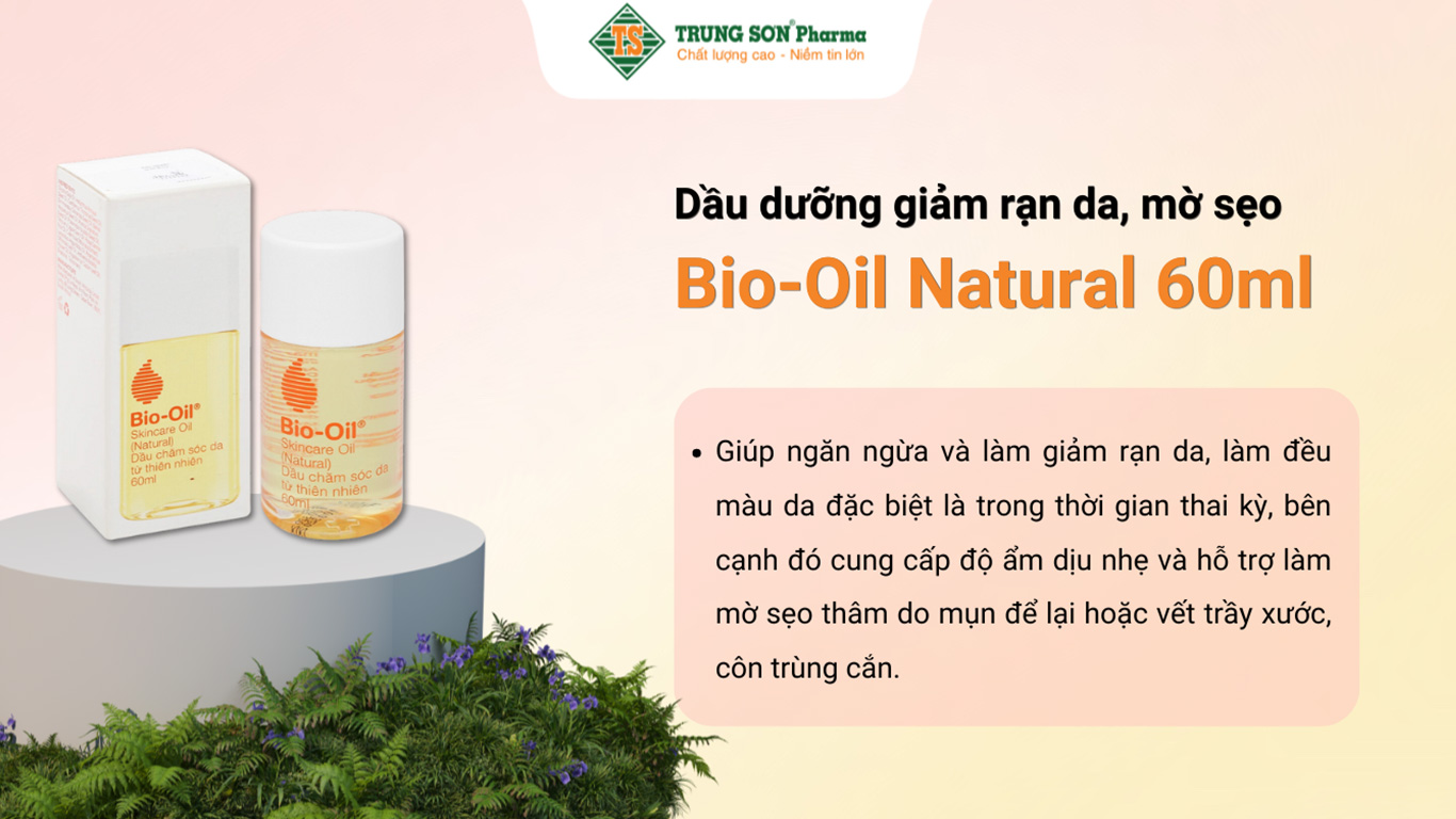 Dầu Dưỡng Bio-Oil Natural giúp giảm rạn da, mờ sẹo (Chai 60ml)