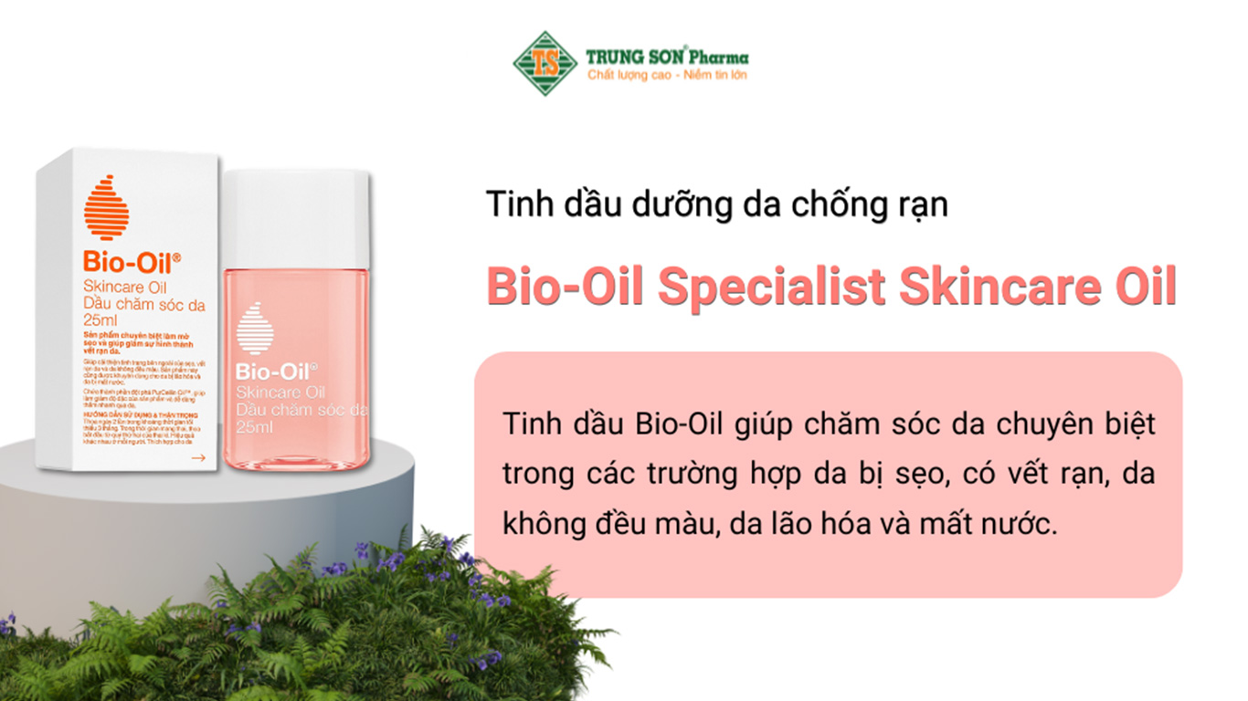 Dầu dưỡng da Bio-Oil Specialist Skincare Oil chăm sóc da bị sẹo, vết rạn, da không đều màu (25ml)