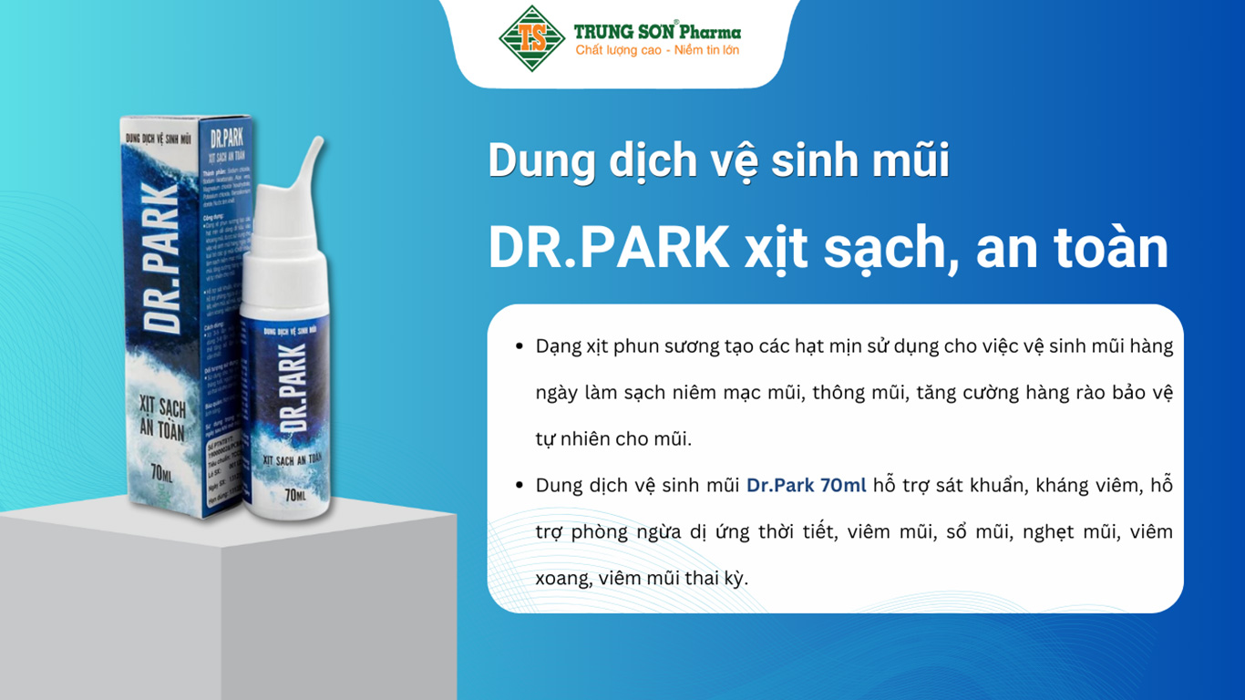 Dung dịch vệ sinh mũi Dr.Park làm loãng chất nhầy chai (70ml)