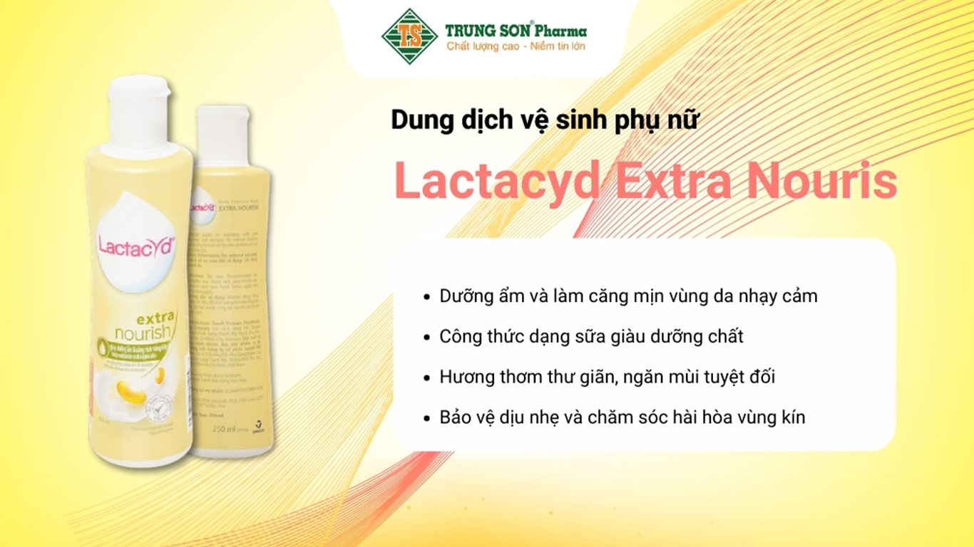 Dung dịch vệ sinh phụ nữ Lactacyd Extra Nouris