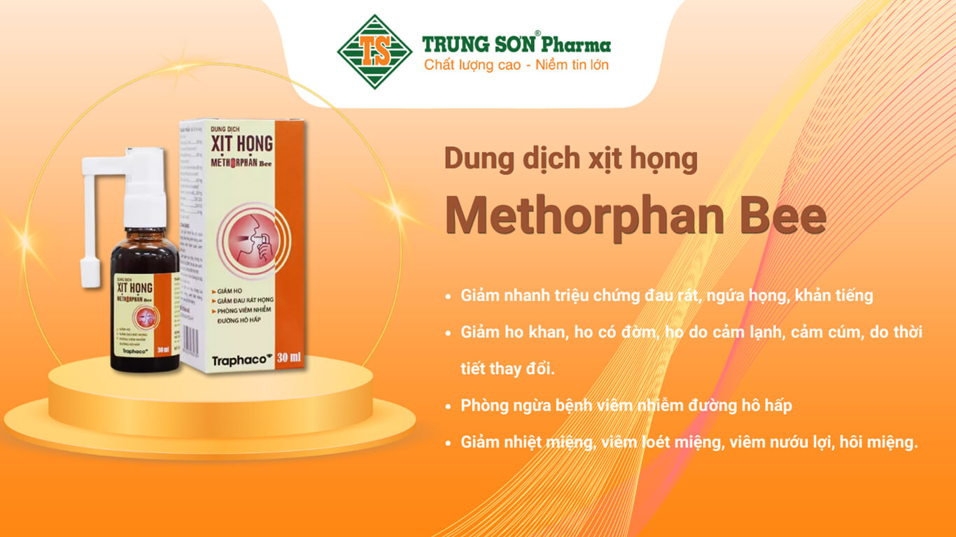 Xịt họng Methorphan Bee 