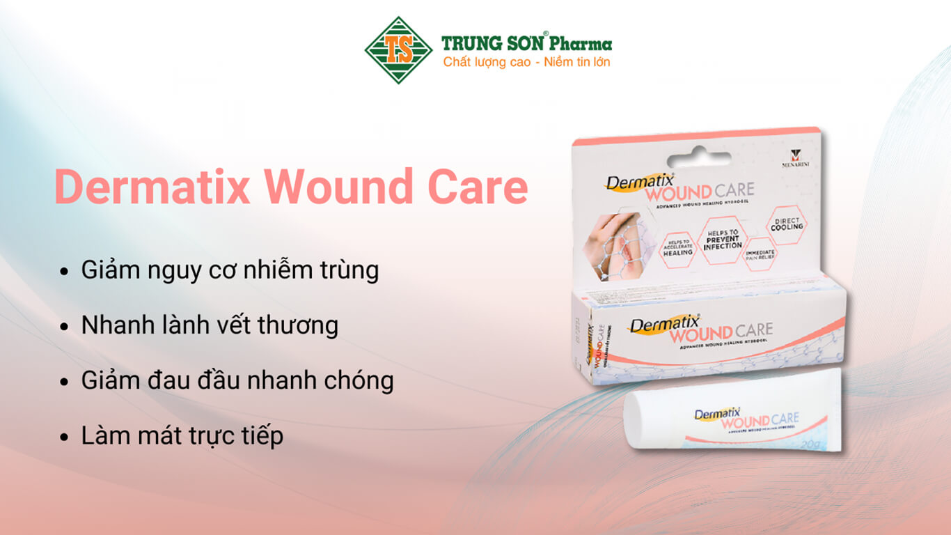 Gel Dermatix Wound Care hỗ trợ chữa lành vết thương (tuýp 20g)