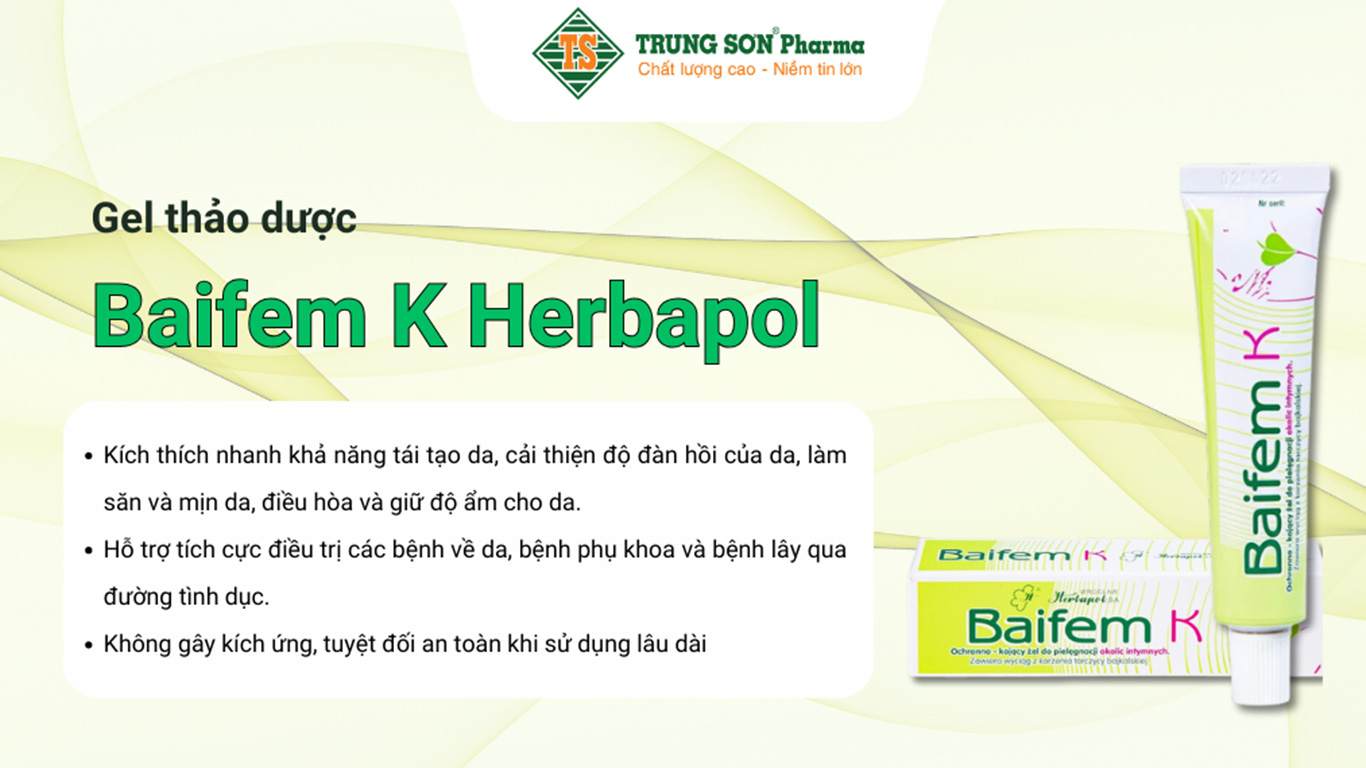 Gel thảo dược Baifem K Herbapol 