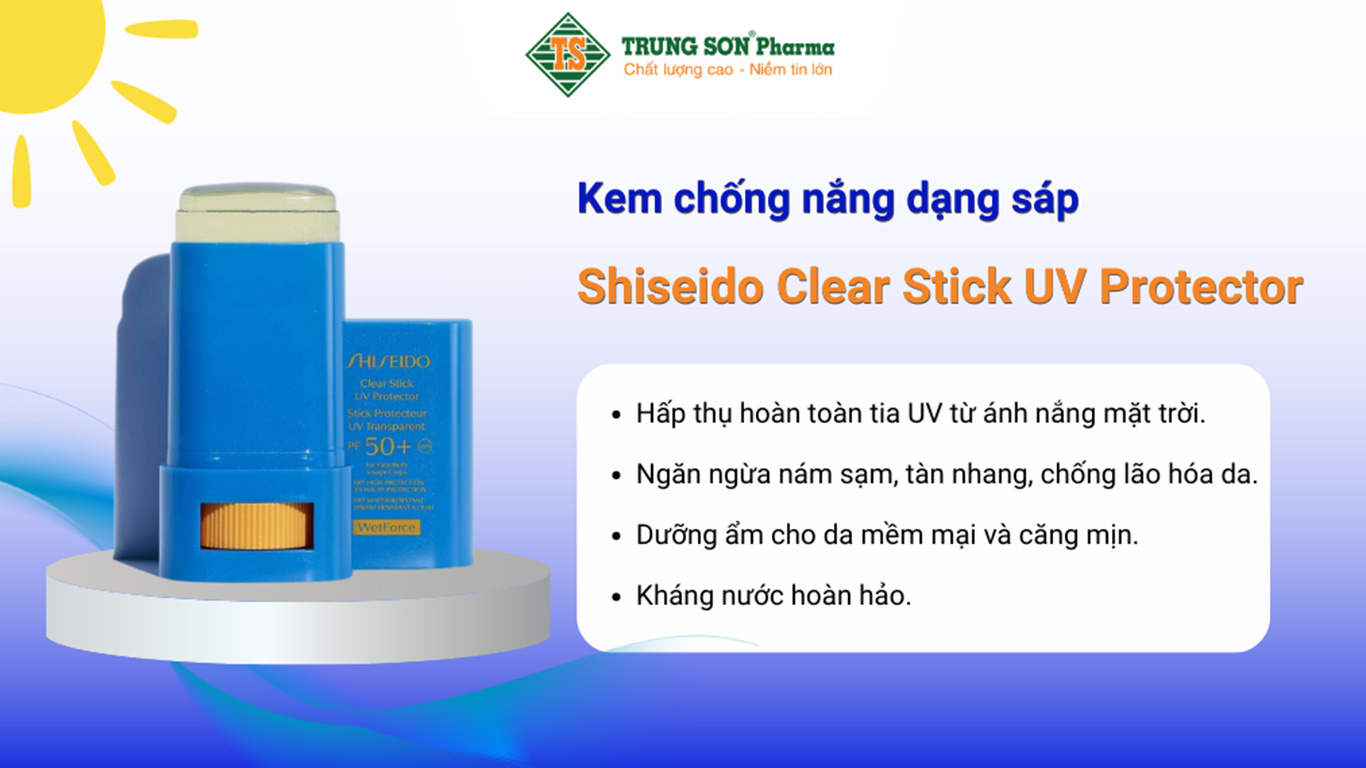 Kem chống nắng dạng sáp Shiseido Clear Stick UV Protector 15g