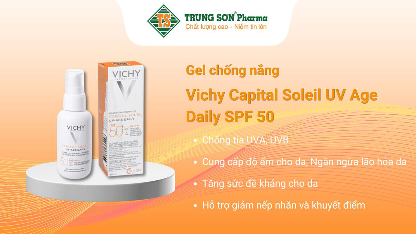 Gel chống nắng Vichy Capital Soleil UV Age Daily SPF 50