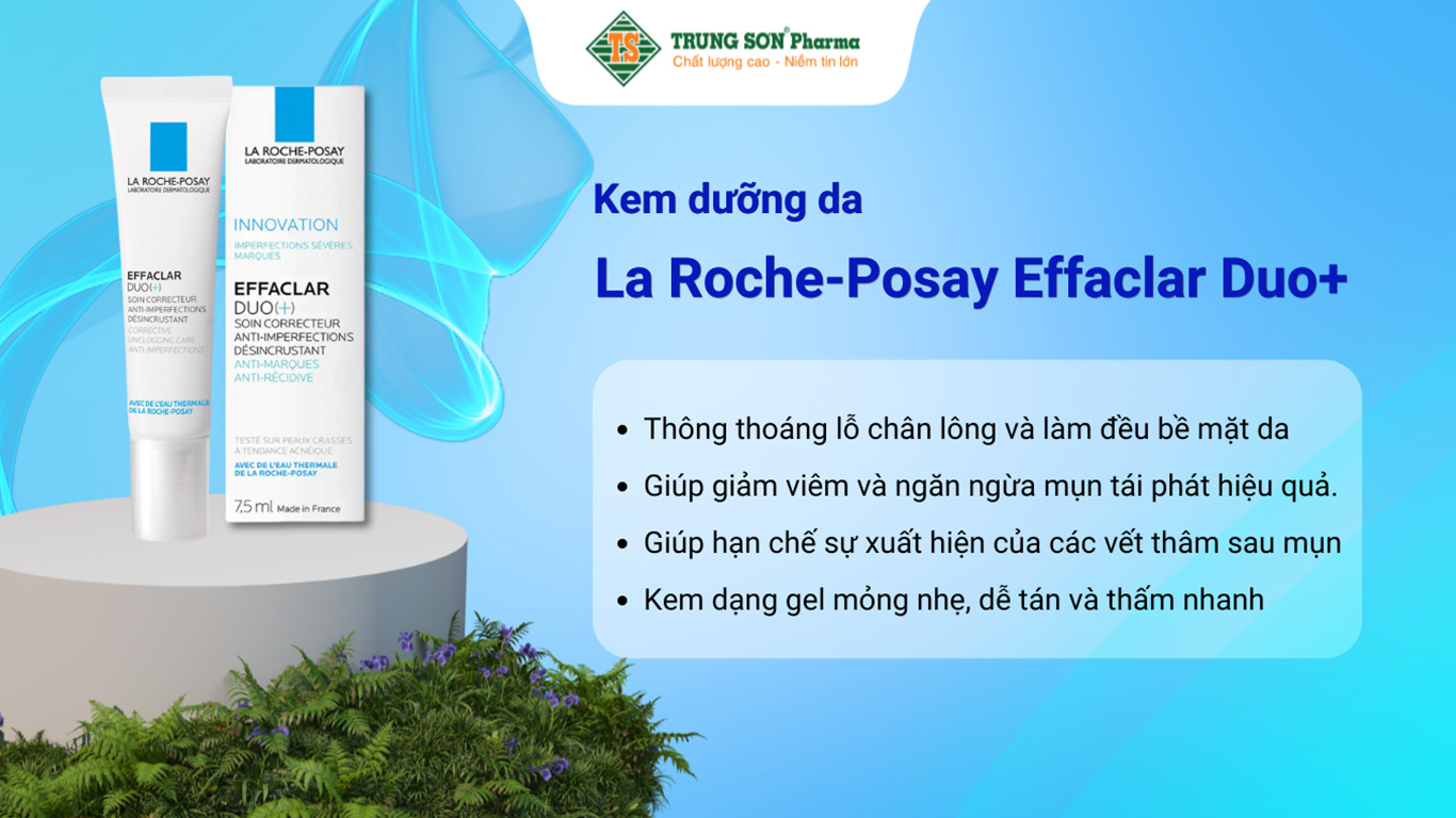 Kem dưỡng da La Roche-Posay Effaclar Duo+ hỗ trợ giảm mụn, thông thoáng lỗ chân lông, ngăn ngừa thâm (7.5ml)