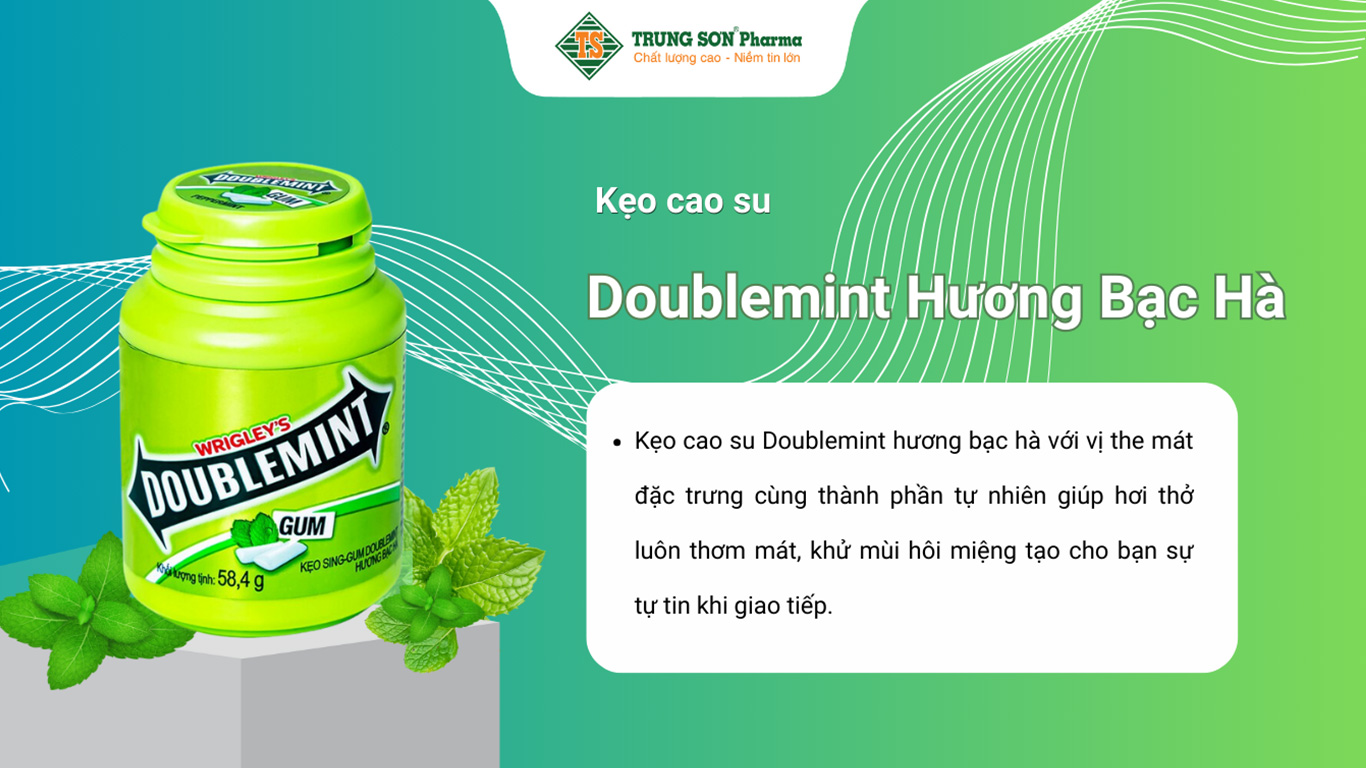 Kẹo cao su Doublemint hương bạc hà 