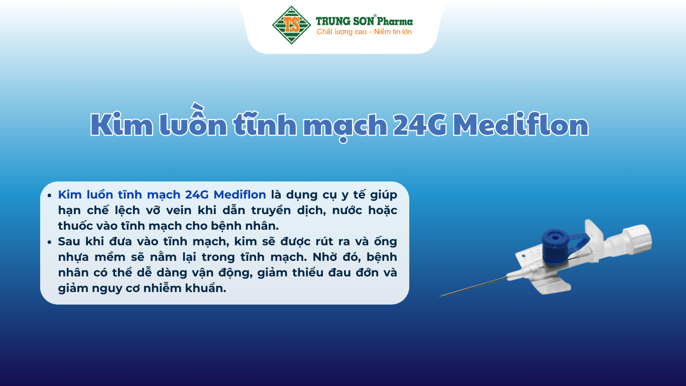 kim-luon-tinh-mach-24g-mediflon-giup-han-che-lech-vo-vein-khi-dan-truyen-dich-100-cai