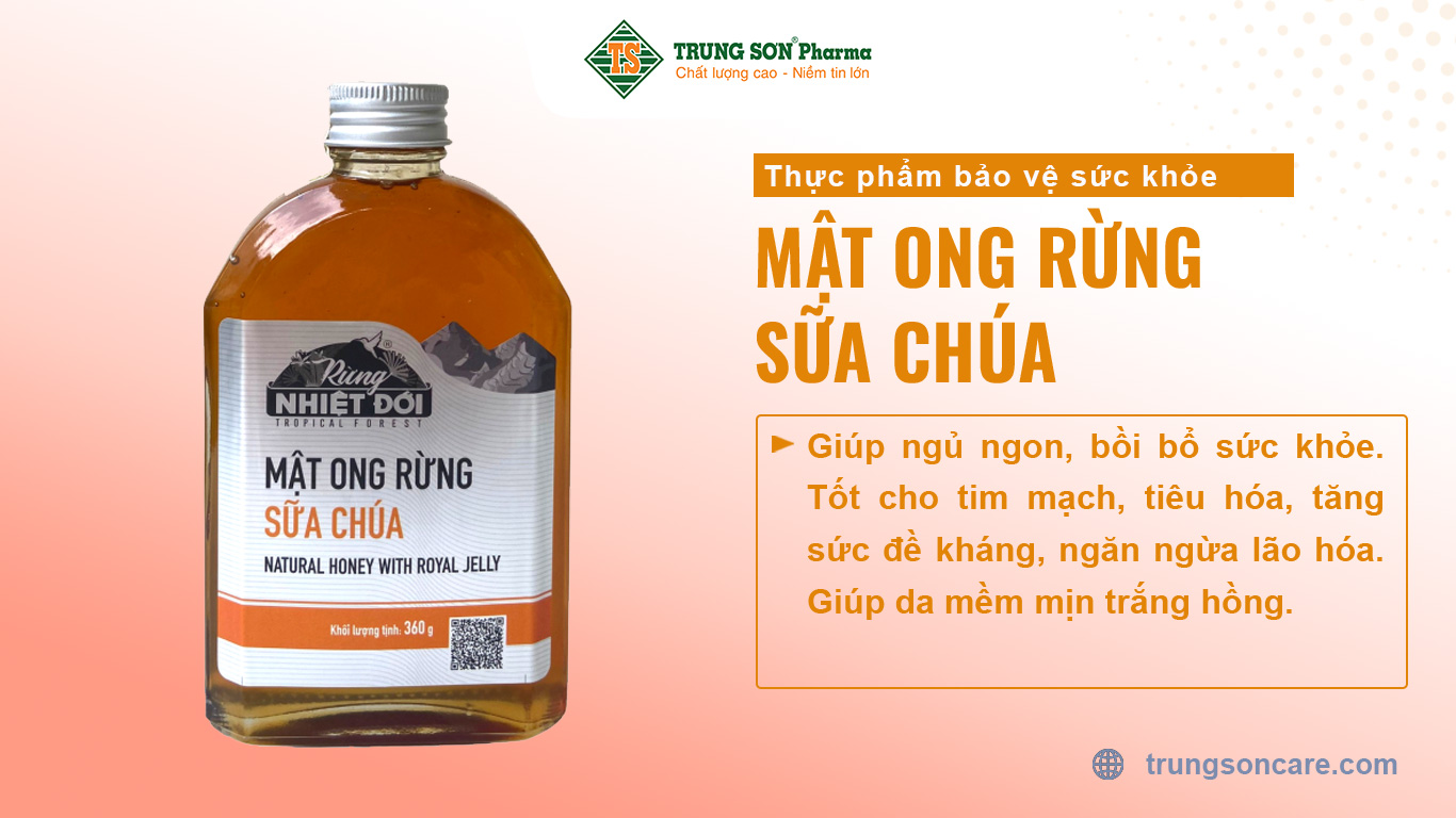 Mật Ong Rừng Sữa Chúa Tín Phát giúp ngủ ngon, bồi bổ sức khỏe. Tốt cho tim mạch, tiêu hóa, tăng sức đề kháng, ngăn ngừa lão hóa. Giúp da mềm mịn trắng hồng.