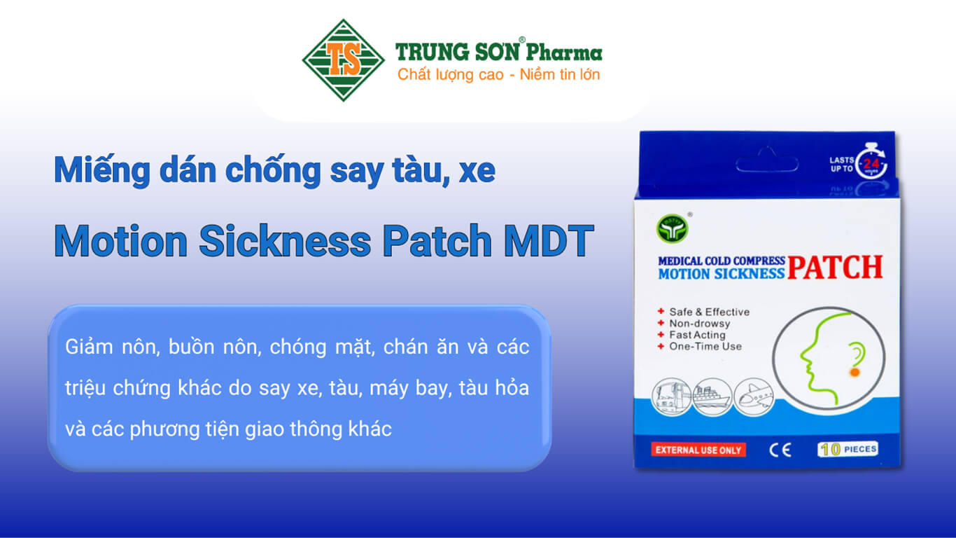 Miếng dán chống say xe Motion Sickness MDT