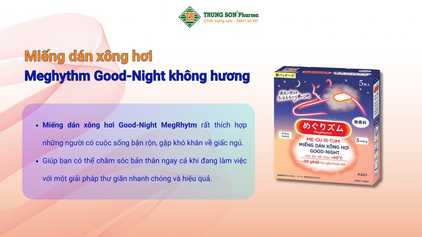 Miếng dán xông hơi Meghythm Good-Night không hương ( 5 miếng)