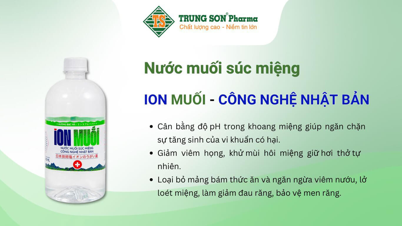 Nước súc miệng ion Muối Fujiwa