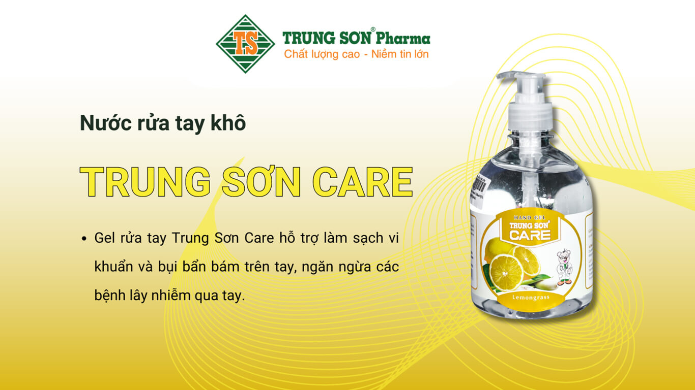 Gel rửa tay Trung Sơn Care sả chanh