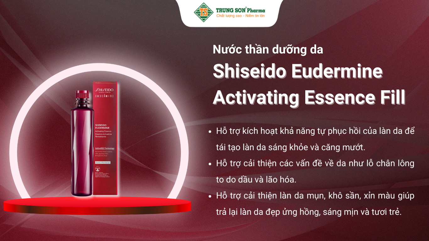 Nước thần đỏ Shiseido Eudermine Activating Essence Fill 