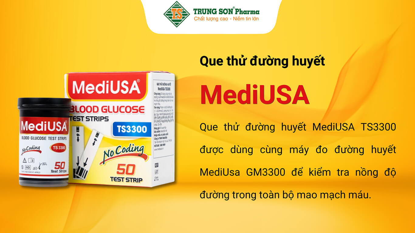 Que thử đường huyết MediUSA TS3300