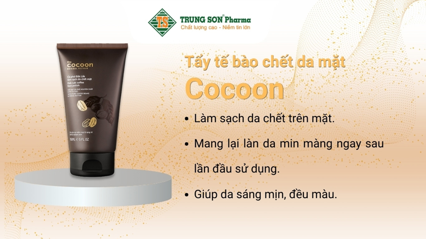 Tẩy da chết cho mặt Cocoon 