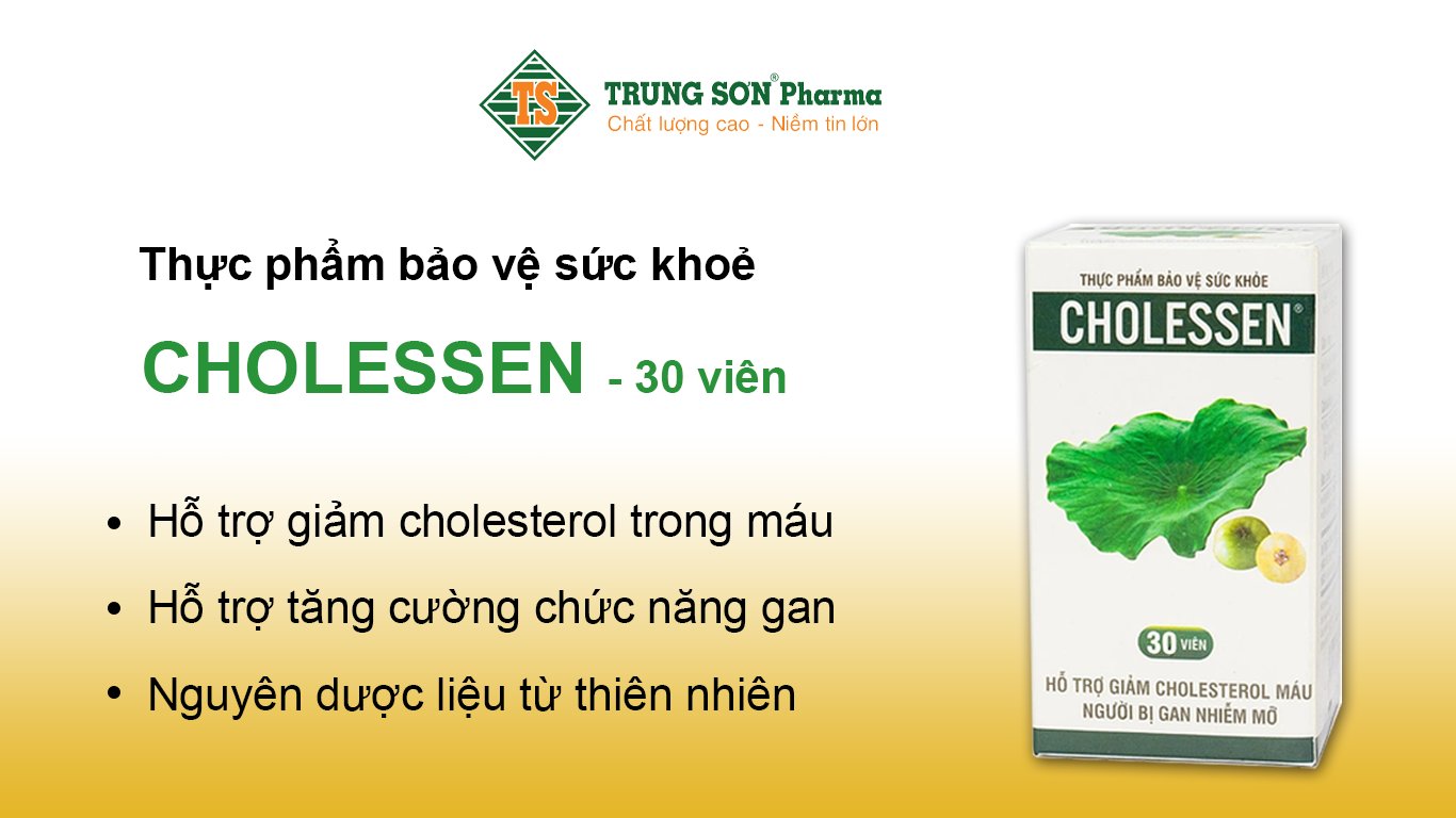 Cholessen với các dược liệu từ thiên nhiên giúp tăng cường chuyển hóa chất béo trong cơ thể, giảm cholesterol máu, giảm gan nhiễm mỡ và rất an toàn đối với sức khỏe