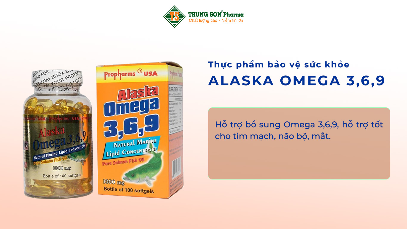 Thực phẩm bảo vệ sức khỏe Viên nang mềm Alaska Omega 3,6,9 (Pure Salmon Fish Oil) giúp hỗ trợ bổ sung Omega 3,6,9, hỗ trợ tốt cho tim mạch, não bộ, mắt.