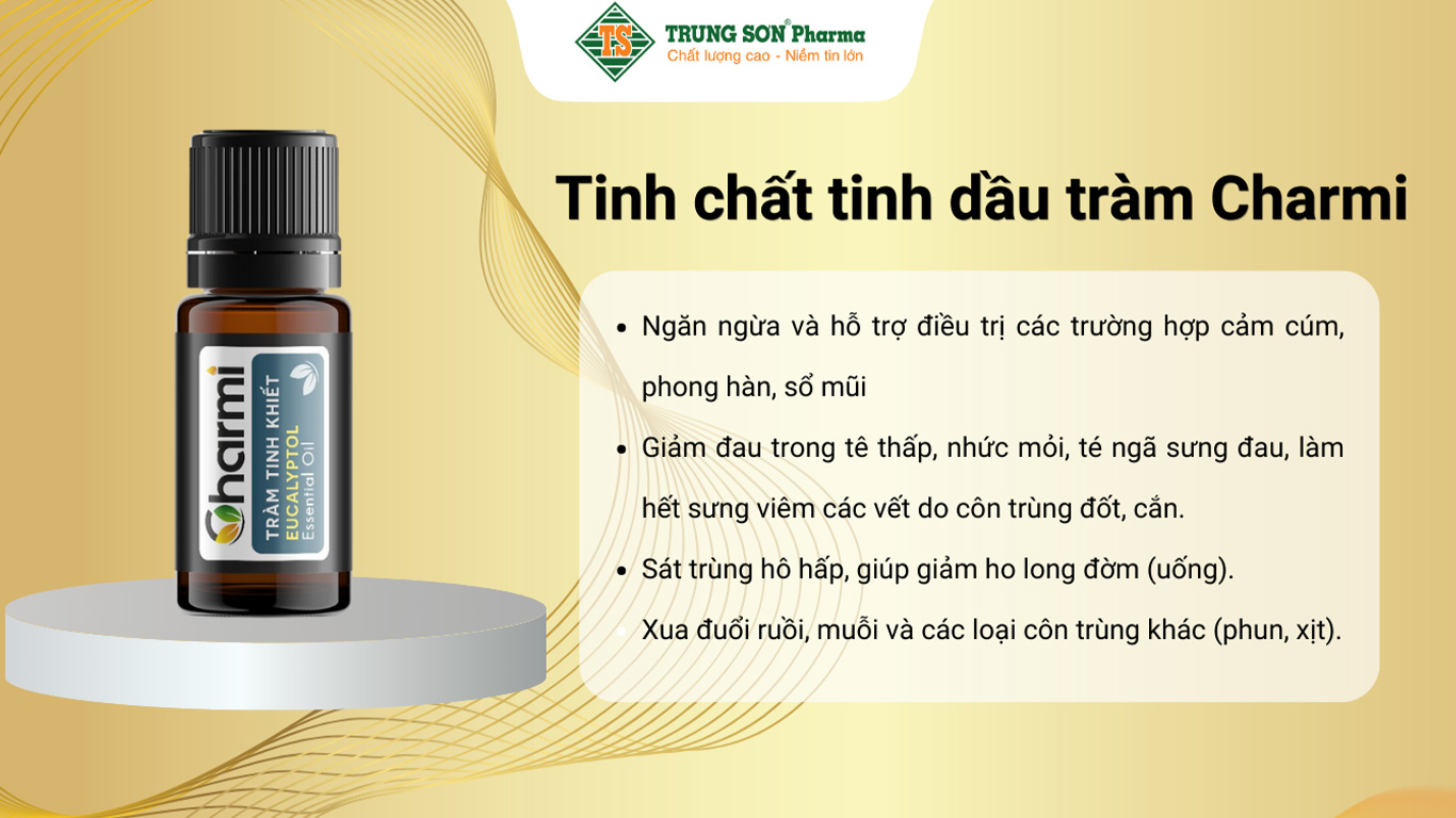 Tinh chất tinh dầu tràm Charmi (10ml)