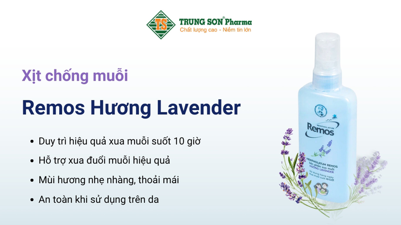 Xịt chống muỗi Remos Lavender Rohto 