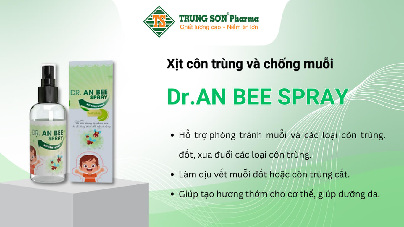 Xịt côn trùng và chống muỗi Dr An Bee Spray