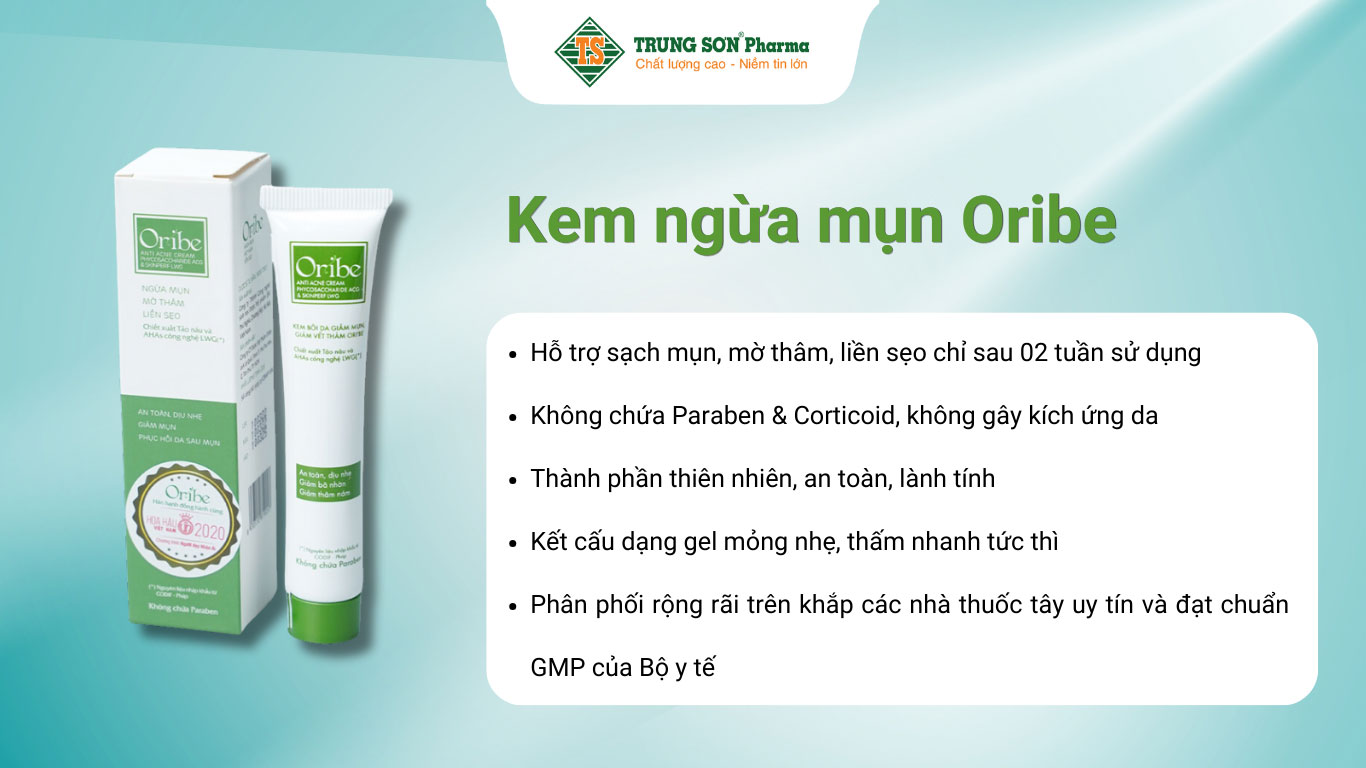 Kem ngừa mụn Oribe dưỡng da mờ thâm sẹo