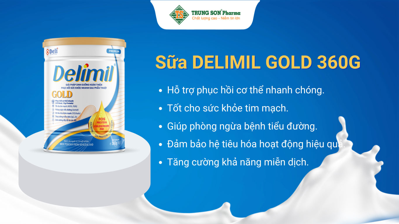 Sữa Delimil Gold hỗ trợ phục hồi sức khoẻ sau phẫu thuật