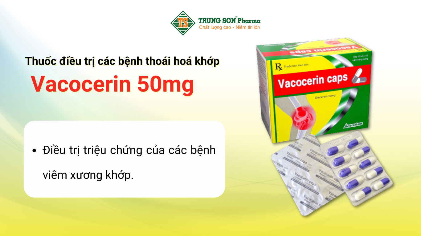 Thuốc điều trị các bệnh thoái hoá khớp Vacocerin 50mg