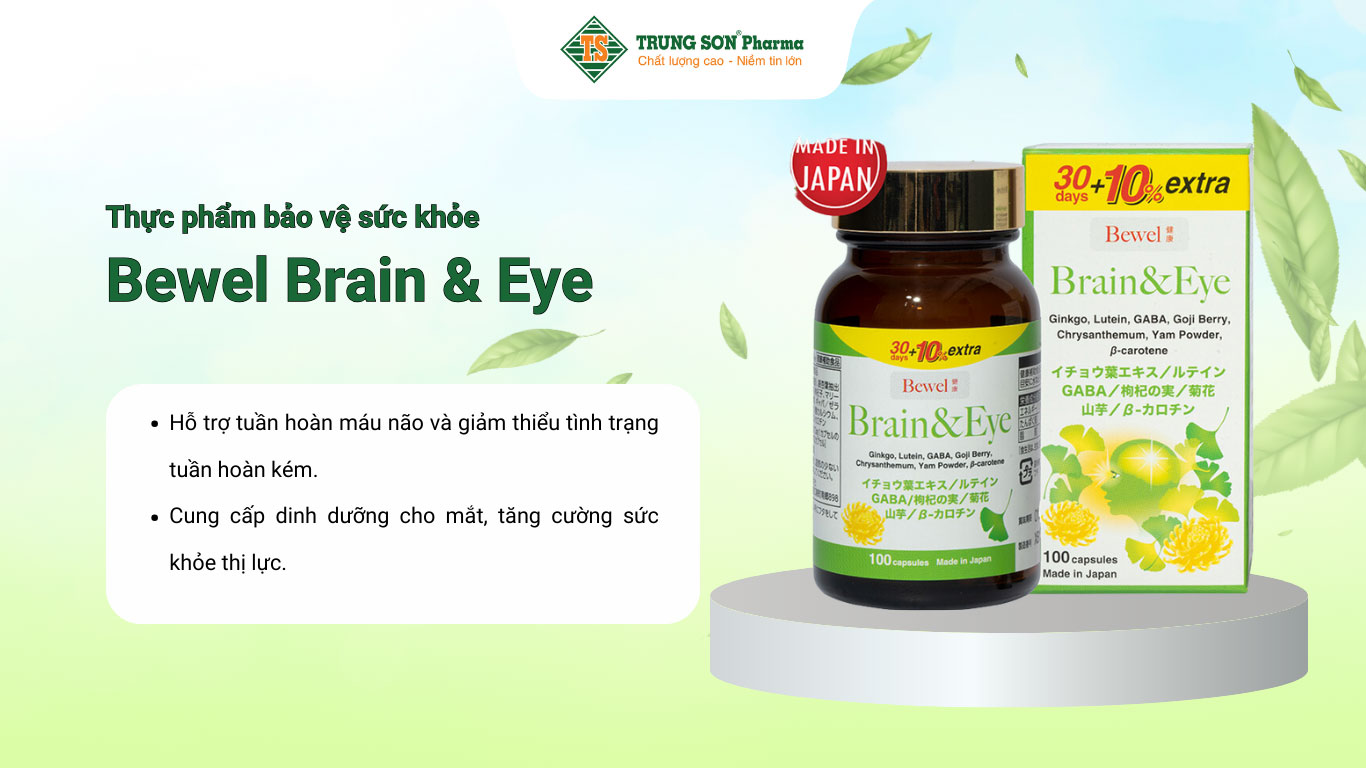 Thực phẩm bảo vệ sức khỏe Bewel Brain & Eye