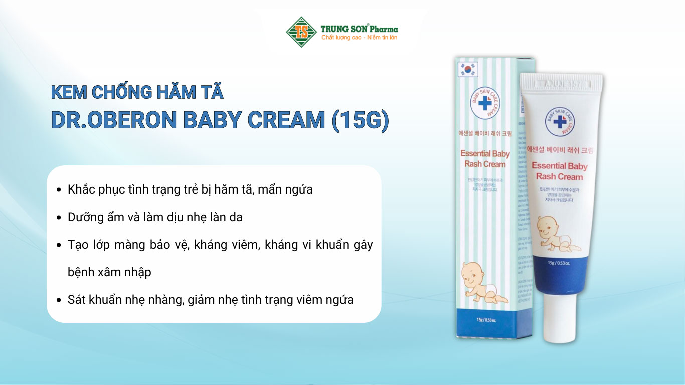 Kem chống hăm tã Dr.Oberon Baby Cream