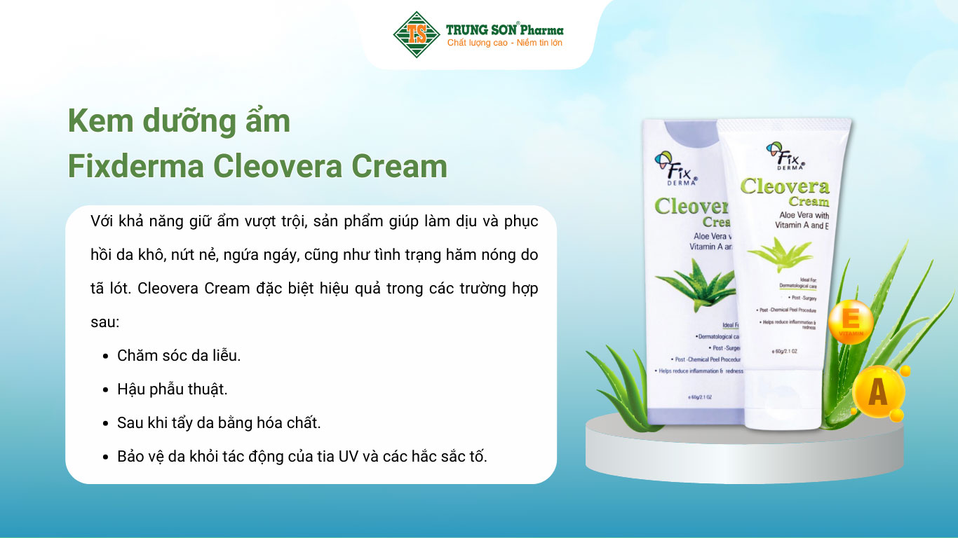 Kem dưỡng ẩm Fixderma Cleovera Cream