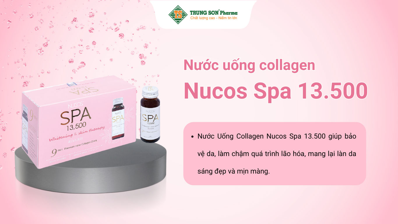 Nước uống collagen Nucos Spa 13.500 chống lão hóa săn chắc da