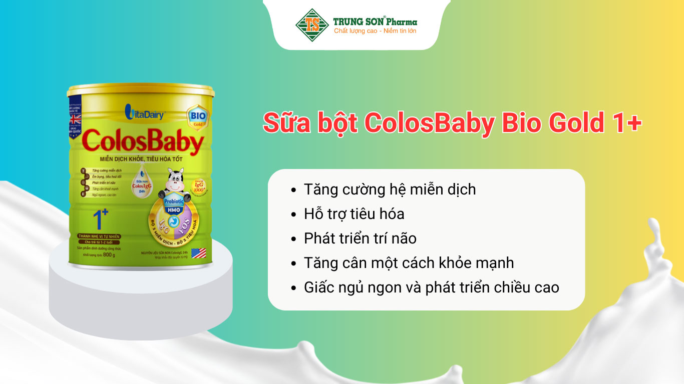 Sữa bột cho bé từ 1-2 tuổi ColosBaby BIO Gold 1+ 