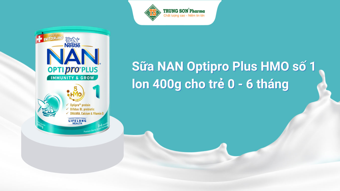 Sữa bột Nan Optipro Plus 1 tăng cường sức đề kháng, dễ tiêu hóa cho trẻ từ 0 - 6 tháng