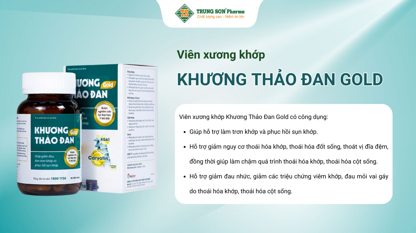 Thực phẩm bảo vệ sức khoẻ Viên xương khớp Khương Thảo Đan Gol