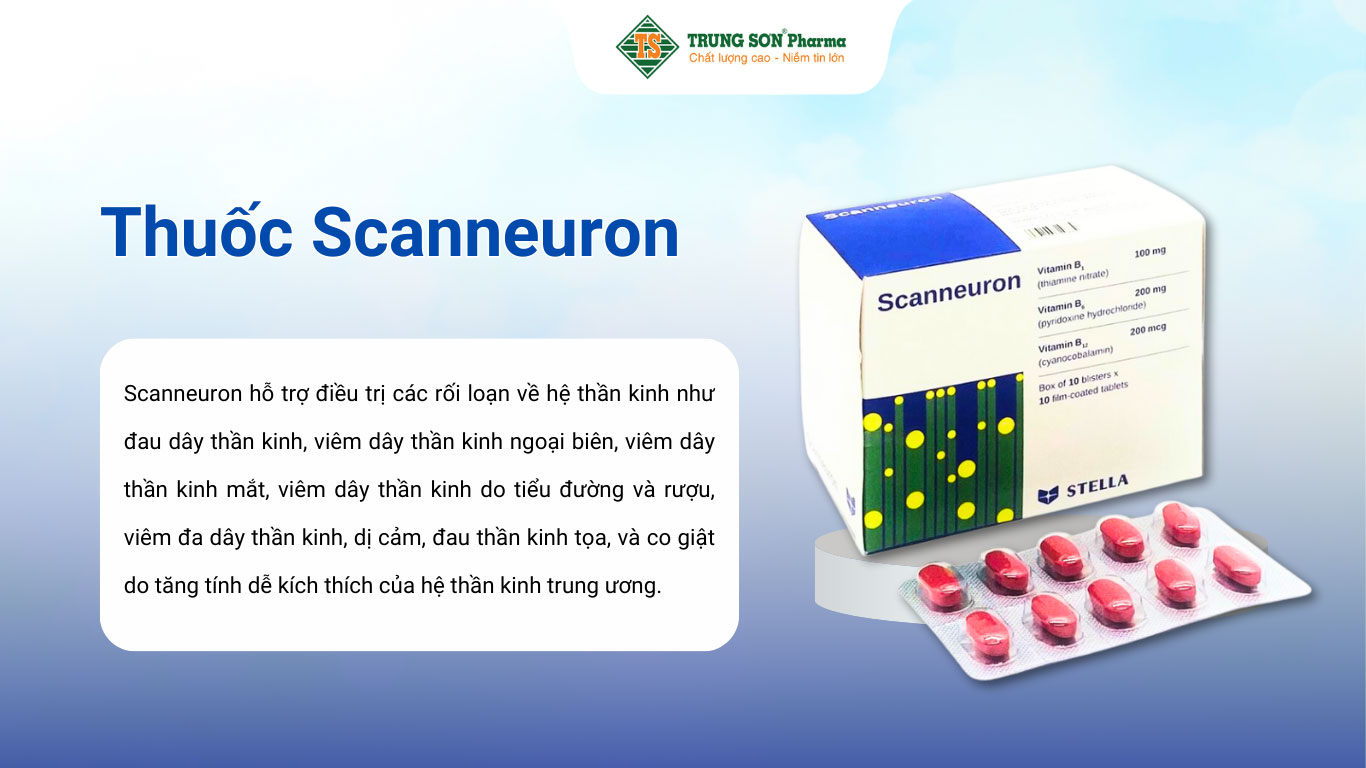 Thuốc Scanneuron hỗ trợ điều trị các rối loạn về hệ thần kinh