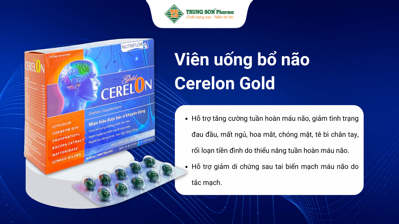 Viên uống bổ não Cerelon Gold 