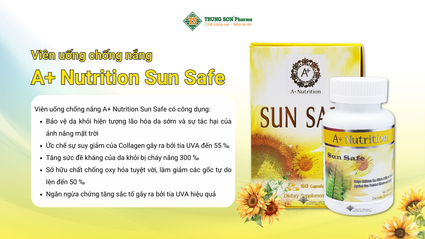 Viên uống chống nắng A+ Nutrition Sun Safe