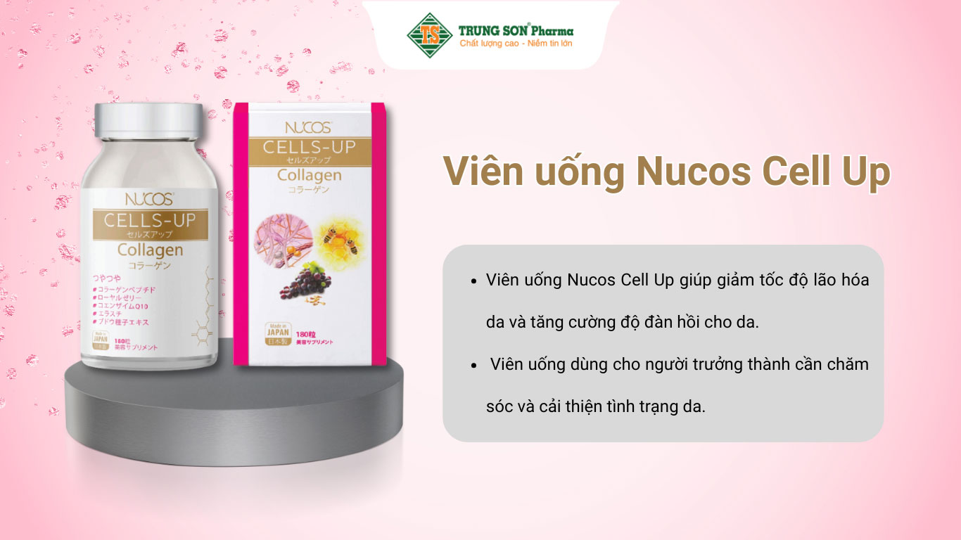 Viên uống Nucos Cell Up bổ sung collagen, ngăn ngừa lão hóa