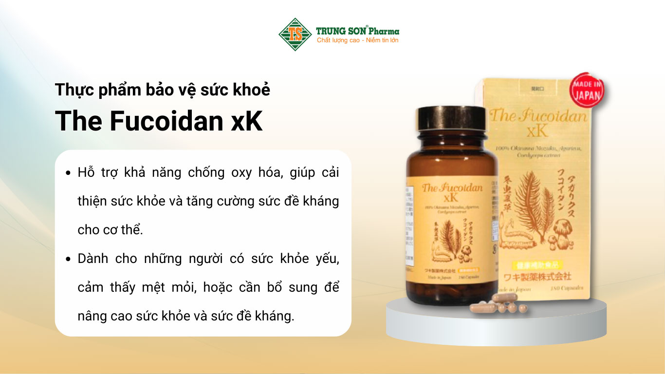 Thực phẩm bảo vệ sức khỏe The Fucoidan xK